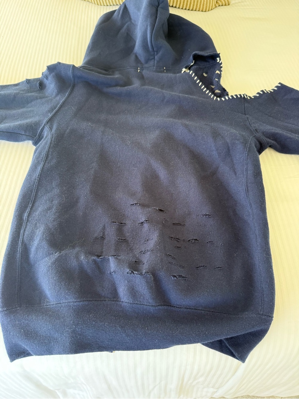 Free People Tricia Fix USA Cut out Hoodie - Navy - Picture 10 of 10